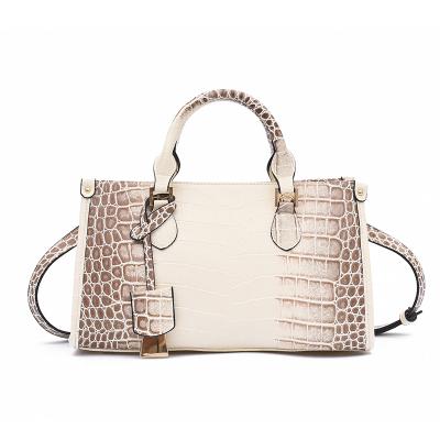 China Fashion Women Fashion Famous Brand Luxurious PU Crocodile Pattern Leather Handbag Luxury Designer Purse Handbags for sale