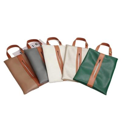 China Best Price Travel Paper Bag Box Minimalist Outdoor Eco - Friendly Tissue Box for sale