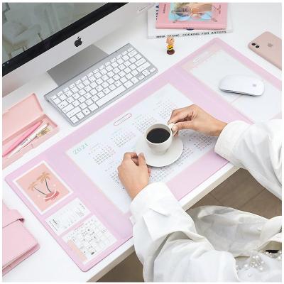 China Custom Waterproof Office Desk Mat Laptop Desk Gaming PU Leather Office Mouse Pad Mouse Protector Pad for sale