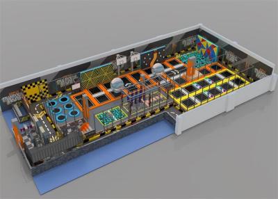 Китай Батут взрослых крытый прямоугольный большая свободная скача зона для центра спортзала продается
