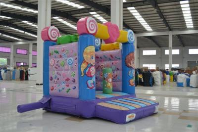 China High Slide Kids Inflatable Bouncer Tarpaulin Material Fire Retardant Waterproof for sale