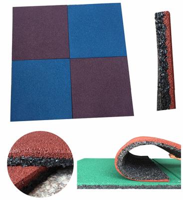 China Soundabsorb Playground Flooring Mats , Rubber Outdoor Mat For Playground for sale