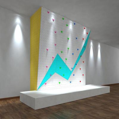 China Resin Automatic Belay Climbing Wall , Plywood Artificial Rock Climbing for sale