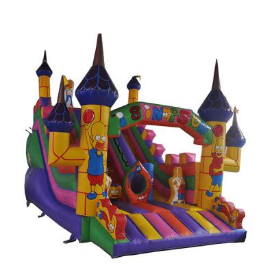 China Commercial Inflatable Bouncers With Slide , TUV Slip And Slide Jumping Castle for sale