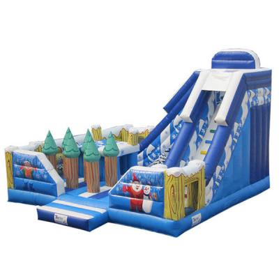 China ODM Kids Inflatable Bouncer , 0.55 PVC Indoor Large Bouncy Castle With Slide for sale