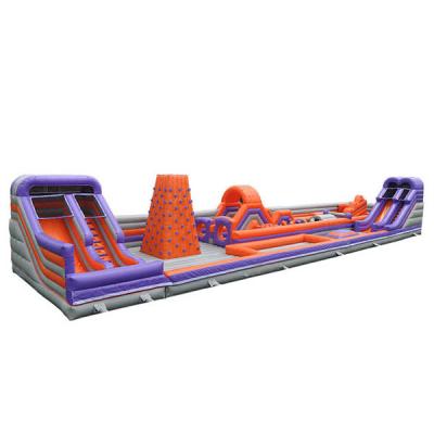 China Outdoor Kids Inflatable Bouncer Anti UV With Multi Obstacles TUV Approved for sale