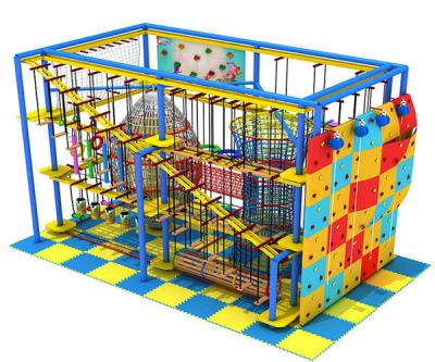 China Commercial High Ropes Obstacle Course , OEM Rope Play Equipment for sale