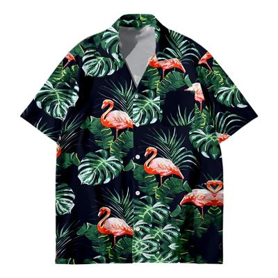 China Summer Hawaiian Casual Anti-pilling Short Sheath Latest OEM Custom Style Men Shirt for sale