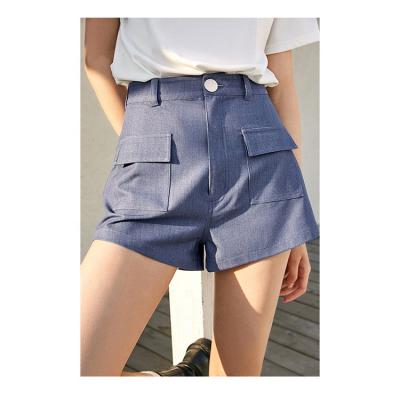 China Hose Viable Women's Casual 100% Cotton Pantaloncini Kurze Denim Cargo Shorts for sale