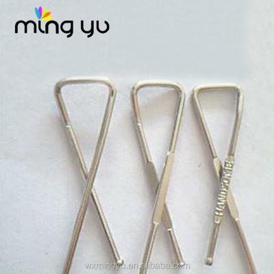 China With Words Nickel Free X Shape Metal Shirt Copper Clips for sale