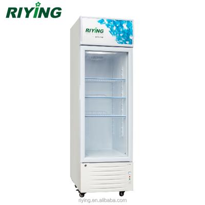 China 198 Liter Visi Cooler Showcase Fridge Commercial Glass Door Single-temperature Refrigerator for sale