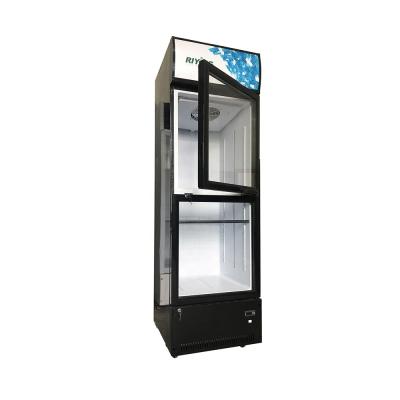 China Commercial Refrigerator Glass Door Single-temperature Supermarket Refrigeration Equipment Single Door Beverage Display Cooler for sale