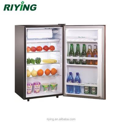 China COMPRESSOR Compact Refrigerator Mini Bar Hotel Kitchen Because-108 108 Liter Single Door Fridge for sale