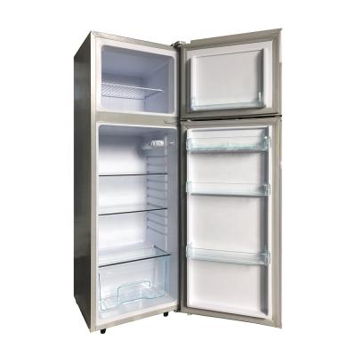 China COMPRESSOR Fridge Double Door Top-Mounted Refrigerator Freezer With Compressor Refrigerator for sale