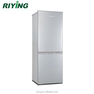 China COMPRESSOR 146 liter double door and bottom freezer household refrigerator for sale