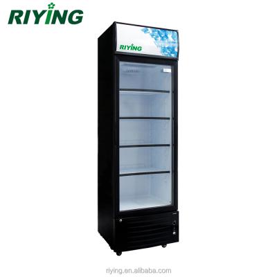 China 278 Liter Beverage Cooler Cold Beverage Fridge Single-temperature Refrigerator With Side LED for sale