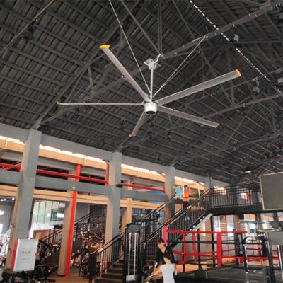 China Hotels 14ft PMSM Motor HVLS Indoor Industrial Ceiling Fan With Cheap Price for sale