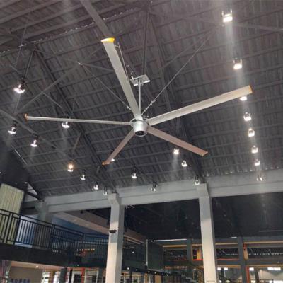 China 4.9M Big Industrial PMSM Hvls Gym Fan Brushless Ceiling Fan for sale