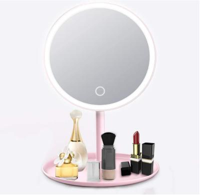 China Custom Led Light Fill Light Dorm Desk Dressing Mirror for sale