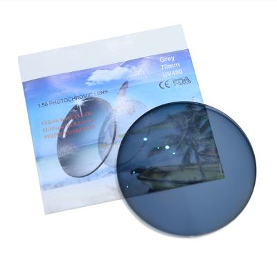 China Tianhe China INDOOR 1.56 Photochromic Optical Lens Gray / Brown CR39 Single Vision HMC Lens for sale