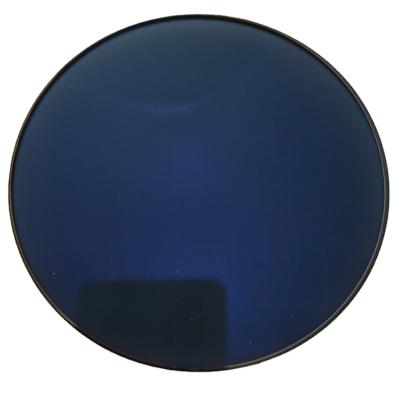 China Rotational block MR-8 index uv420 1.61 high vision optical lens single lens blue coating SHMC coating for sale