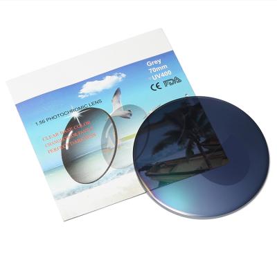 China INDOOR CLEAR Quick Change 1.56 HMC EMI Wholesale China Good Selling Bifocal Flat Surface Photochromic Lens Lens for sale