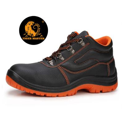 China Good Work Men Toe China Price Safety Shoes Anti Oil PU PVC Sole Toe Heavy Duty Cheap Iron Steel Anti Silp Toe for sale