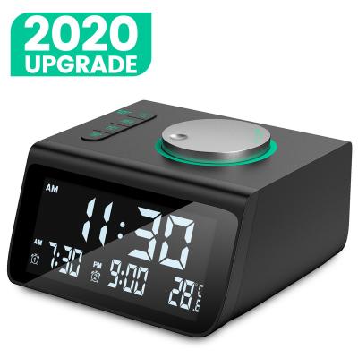 China Digital Radio Alarm Clock, with FM Radio, Dual USB Charging Ports, Temperature Detect, Nap for sale