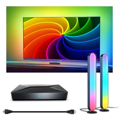 China Sensor Control TV Light Bar HDMI Backlight Sync Box Kit WIFI RGBIC LED Strip Light Smart Music Video For 4K TV Monitor for sale