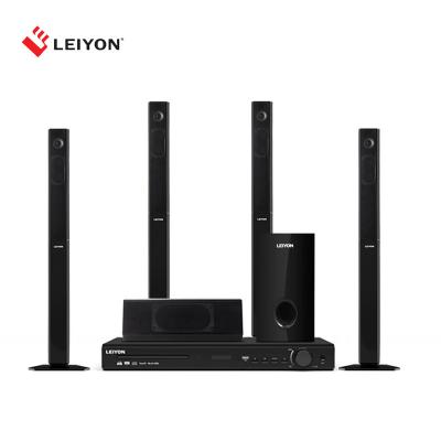 China Mini System 5.1 Channel Home Theater System POS Speaker 315W Tower Speaker with Tooth/FM/CD/VCD/AUX/USB/Mic Blue for sale