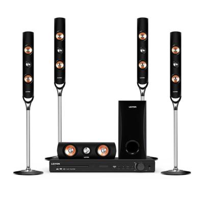 China Mini System 5.1ch Home Theater Sound System Tower Speaker with Tooth/FM/CD/VCD/AUX/USB/Mic Blue for sale