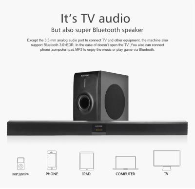 China Radio 2.1 Channel Bluetooth Sound Bar with Wireless Subwoofer (Touch and Remote Control, Wall Mountable, Connection Methods) for sale