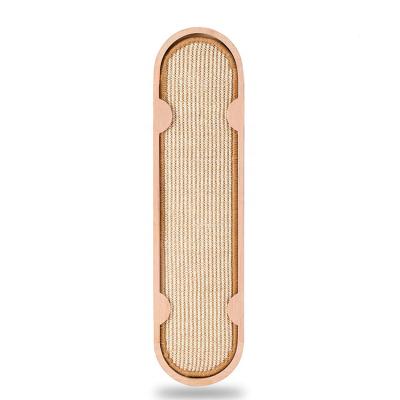 China Designer Durable Replaceable Cat Scratcher Solid Wood Wall Mounted Cat Scratching Post For Cat for sale