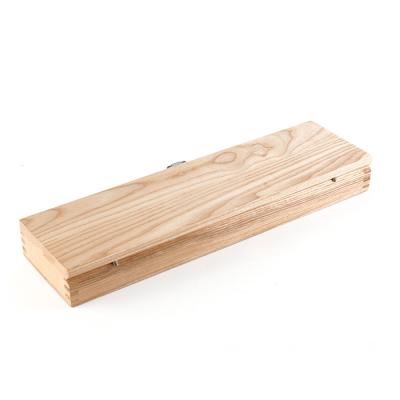 China Handmade high quality natural wood knife custom wooden packaging box for storage for sale