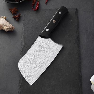 China Viable High Quality Blunder Handle 108 Layers Damascus Steel Inch Kitchen Forged Handmade Mini Chopping Cleaver Knife 6 Knife for sale