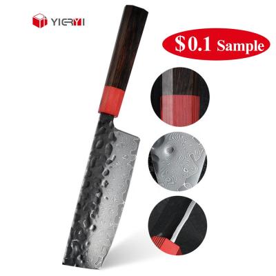 China High Quality Handmade Forged Vegetable Knife Viable Professional Japanese Kitchen Cutting Chef Knife With Ebony Wood Handle Meat Fish for sale