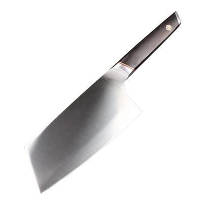 China Viable High Quality 1.4116 Carbon Steel 7 Inch Kitchen Chef Meat Chopping Cleaver Knife for sale