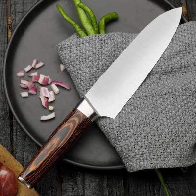 China YIERYI High Quality Viable Professional Stainless Steel 5Cr15Mov Ultra Sharp 7 Inch Japanese Santoku Knife Chefs Knife for sale