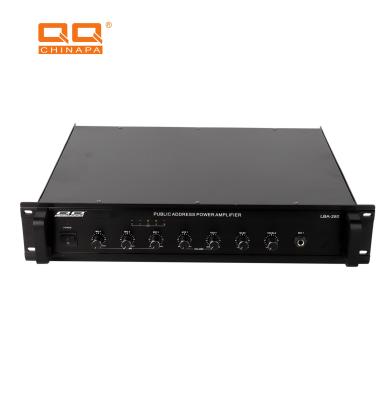 China QQCHINAPA OEM/ODM 280W Constant Voltage Power Amplifier With Perfect Sound Backup for sale