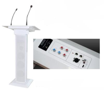 China High Quality Display Function QQCHINAPA 100W 220V Church Podiums Lecterns With Wireless Microphone For Speech for sale