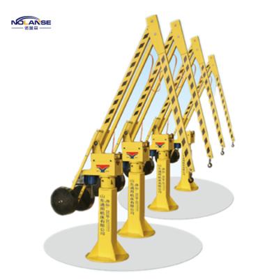 China Jib Crane Nolanse Workshop Equipment Small Folded Arm Balance Lifting Crane 300kgs 500kgs 800kgs for sale