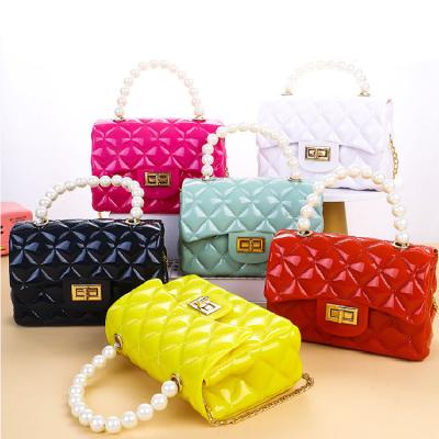 China Designer Crossbody Luxury Mini Jelly Solid Colors Purse Kids Bags Girls Purse Te koop