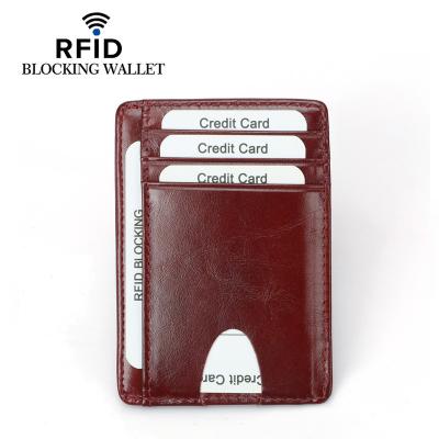 China RFID Blocking Protect Amazon Credit Business Card Holder Custom Card Holde hotselling rfid blocking wallet for sale