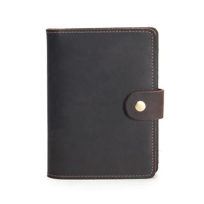 China Anti-theft Coin Slim Unisex Purse Card Holder Vintage Genuine Leather Men Wallet for sale