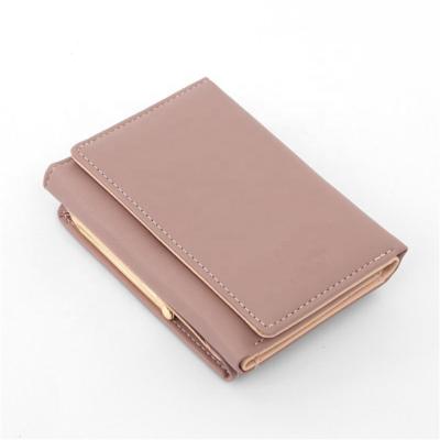 China Large Capacity Anti-theft Women Coin Purse Card Holder PU Leather Wallet for sale