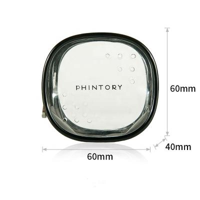 China Fashion Beauty Mini Cosmetic Bag Cute Clear Mixer Waterproof Makeup Bag Transparent TPU Zipper Letter Polyester for sale