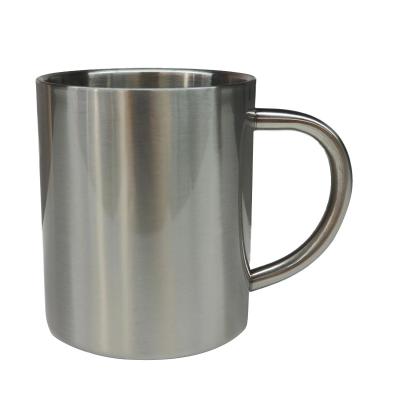 China Customization 300ml Sublimation Stainless Steel Viable Mass Insulated Coffee Mug With Handle for sale