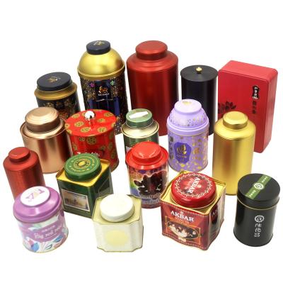 China Recyclable Customize Metal Tea Tin Can Premium Tin Box For Tea Packaging for sale