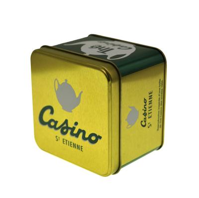 China / Rectangular Square Metal Packaging Box Coffee Tea Tin Can for sale