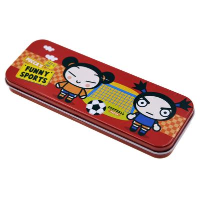 China Schools & Cute Pencil Tin Can Tinplate Pen Tin Box Metal Tin Case Office School Student for sale